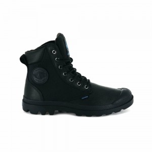 Black Kids' Palladium Pampa Sport Cuff Wpn Boots | TEXL08512