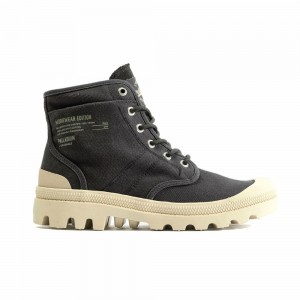 Black Women Palladium Pallabrousse Workwear Boots | KVZH07584