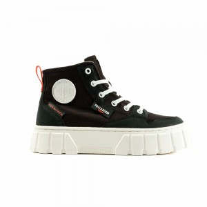 Black Women Palladium Pallatower Hi Boots | IROE69238