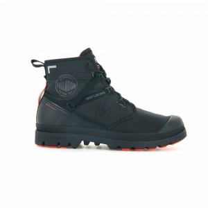 Black / Black Women Palladium Pampa Travel Lite+ Waterproof Boots | ULJK13862