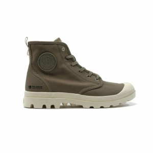 Green Women Palladium Pampa Hi Zip Organic Boots | BFZX15823