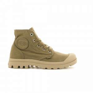 Olive Women Palladium Pampa Hi Boots | ZGQU50931