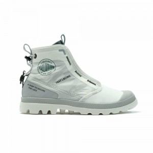 White Kids' Palladium Pampa Travel Lite Rs Boots | MVET10853