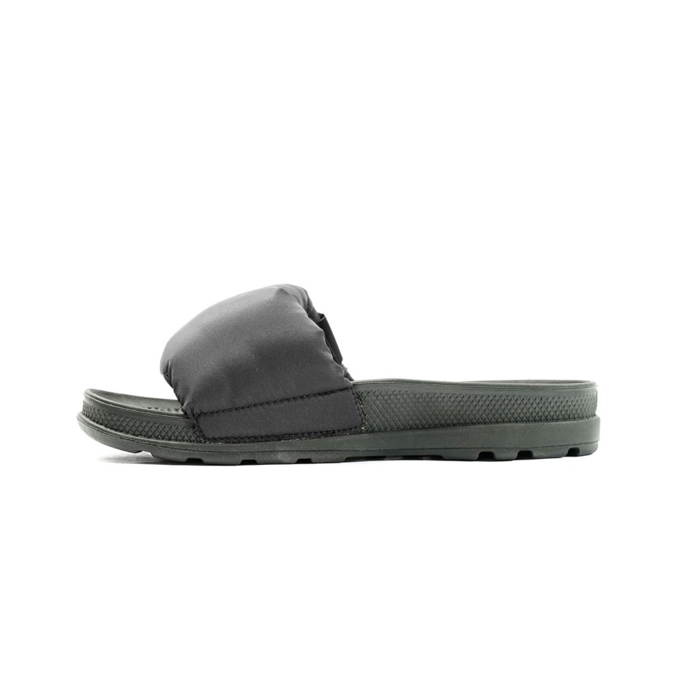 Black Kids' Palladium Solea Slide Pad Sandals | MFXT70623