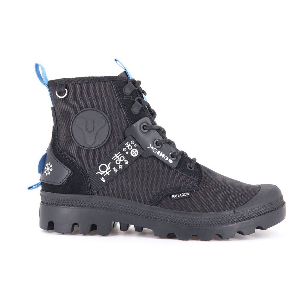 Black Women Palladium Pampa X Destiny Boots | IXUA38256